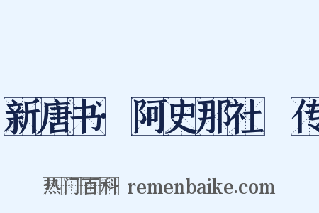 新唐书·阿史那社尒传是什么意思的图片